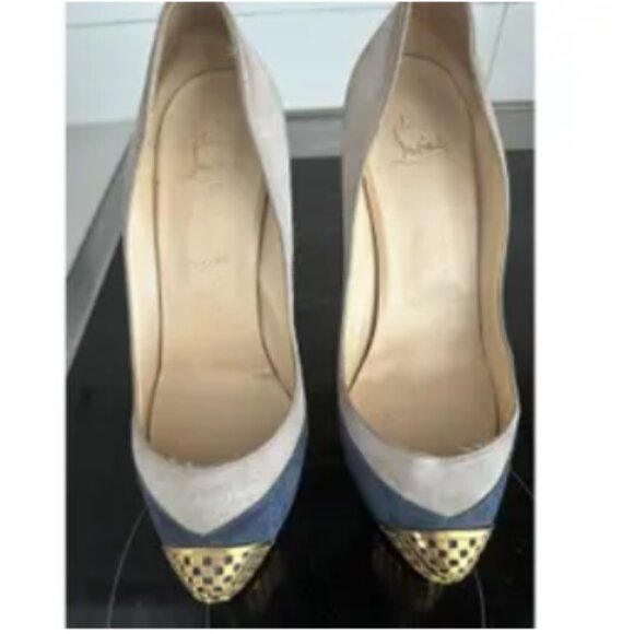 FAIR WORN Christian Louboutin Heels  40EU  Multicolour, Suede - Picture 4 of 7